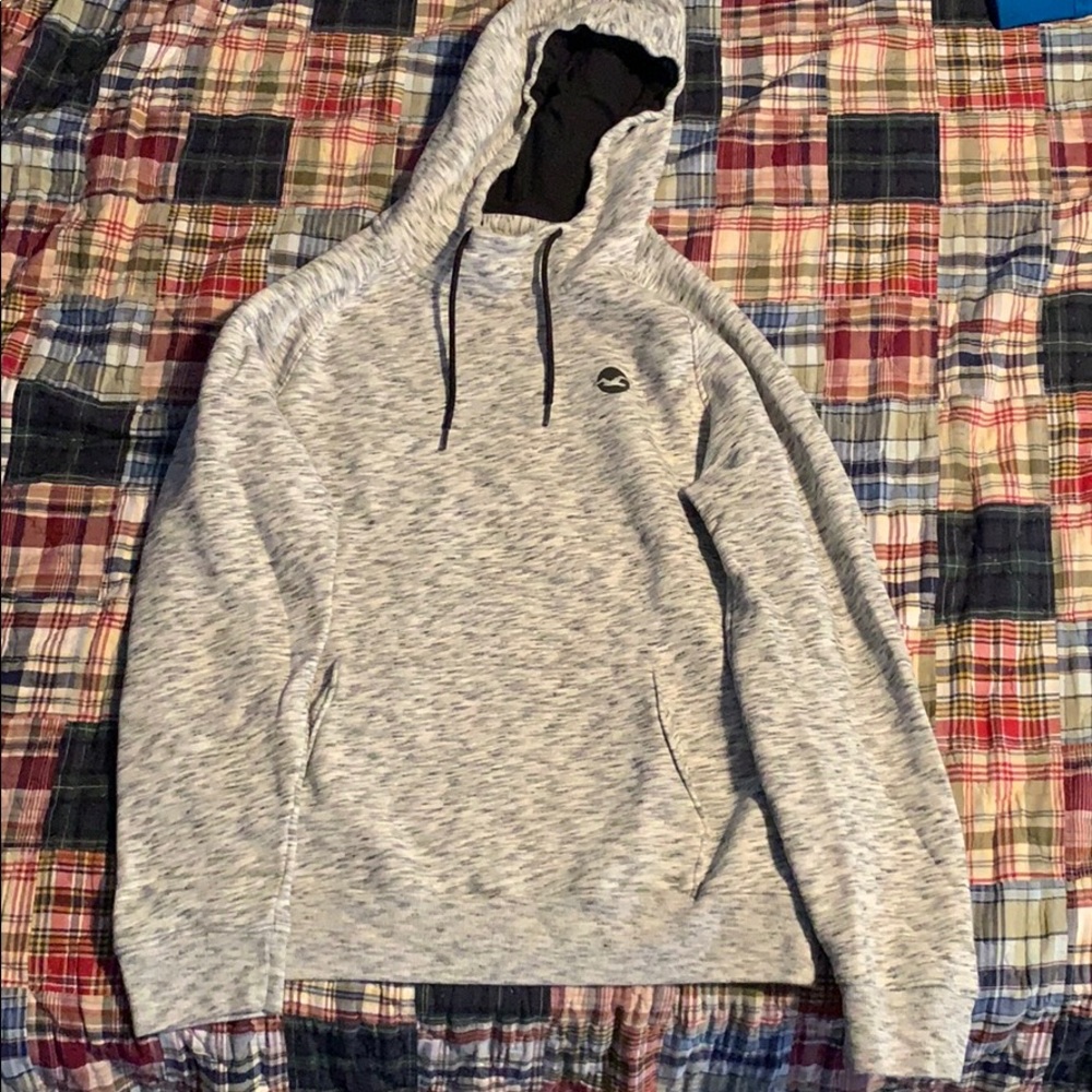 Grey and White Hollister Sweatshirt